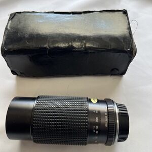 RMC Tokina 80-200mm 1:4.5 Camera Lens Made in Japan - Leather Case- Not Tested